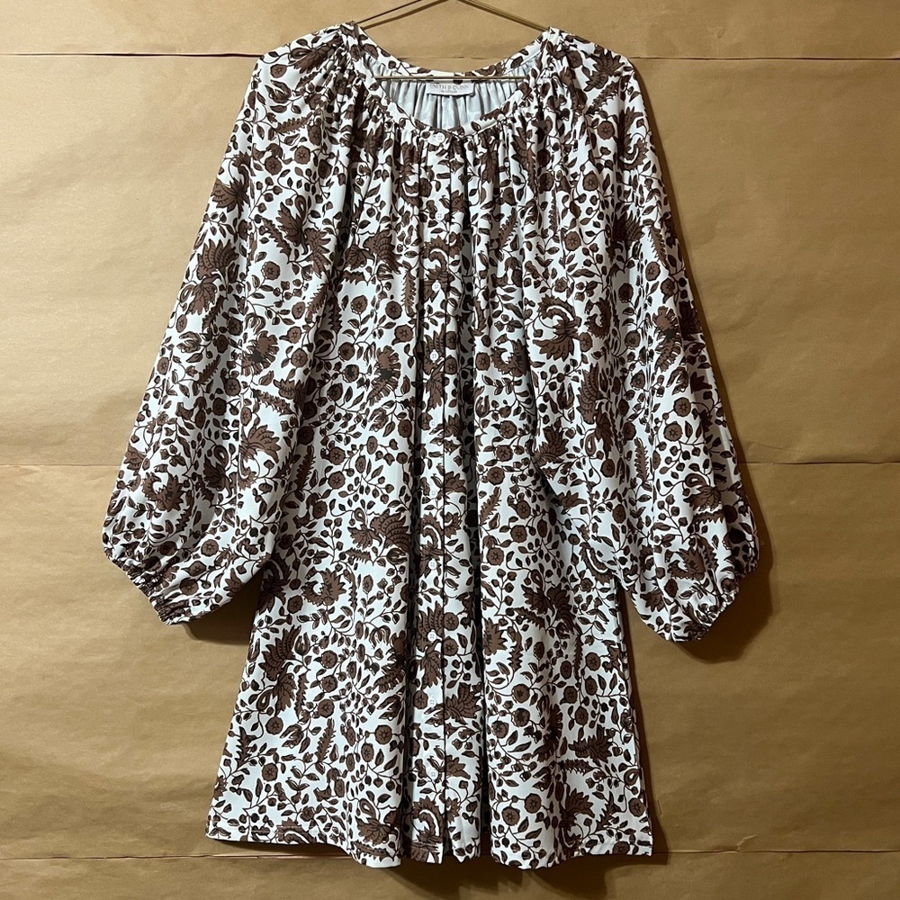 Smith & Quinn | Honey Dress in Dirty Dancing Button Front Balloon Sleeve Size M